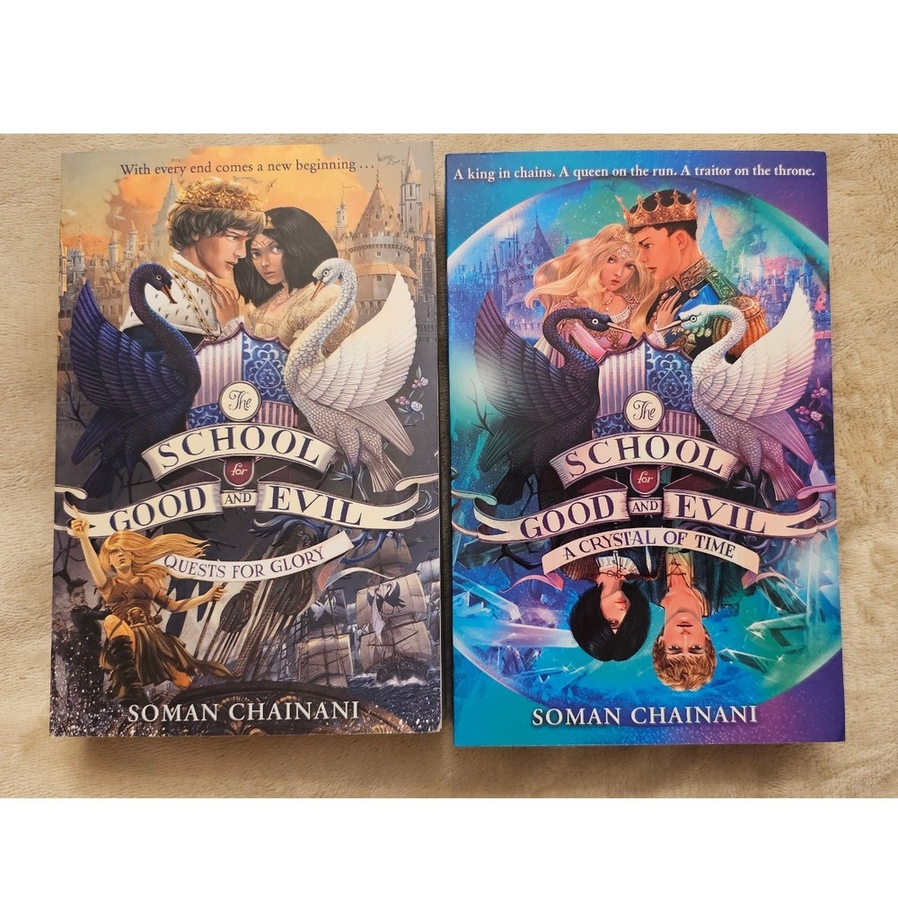 The School for Good and Evil Book 4 & 5 Soman Chainani Quests/Glory Crystal/Time